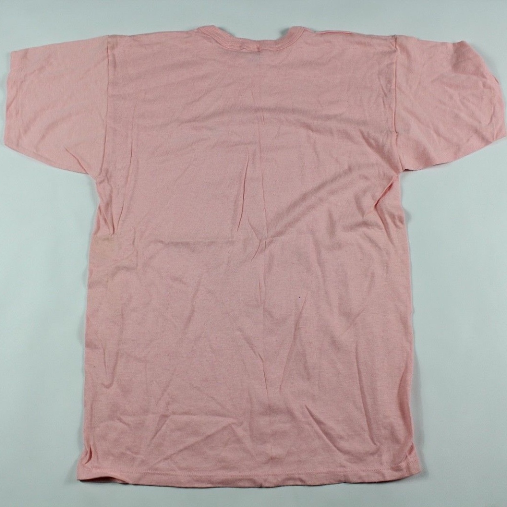 Vintage Champion Spell Out Jersey Knit Shirt Pink - Picture 2 of 5